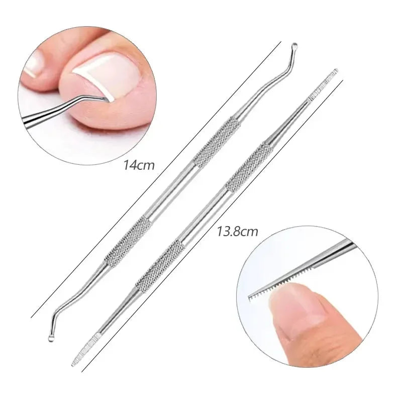 Straight Sharp Tip Toenail Clipper with Stainless Steel Reference, One or Two-Piece Options for Adult Home Grooming and Salon Pedicure Tool Supplies