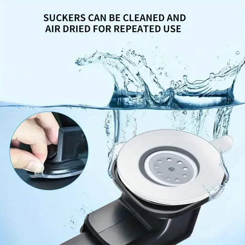Suction Cup and Air Vent Car Phone Holder Options with Gravity Expansion Reference, Nine Style Labels for Compatible Smartphone Navigation Screen Positioning