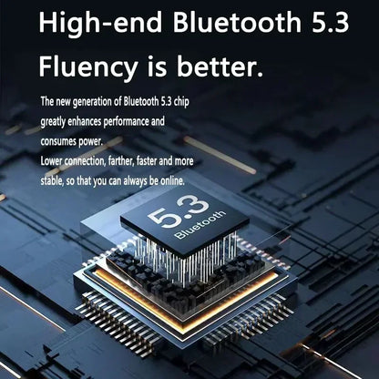 T2 Wireless Bluetooth Earphones with LED Power Display and Built-In Microphone, Transparent-Style In-Ear Audio Design in Five Colors for Music and Calls