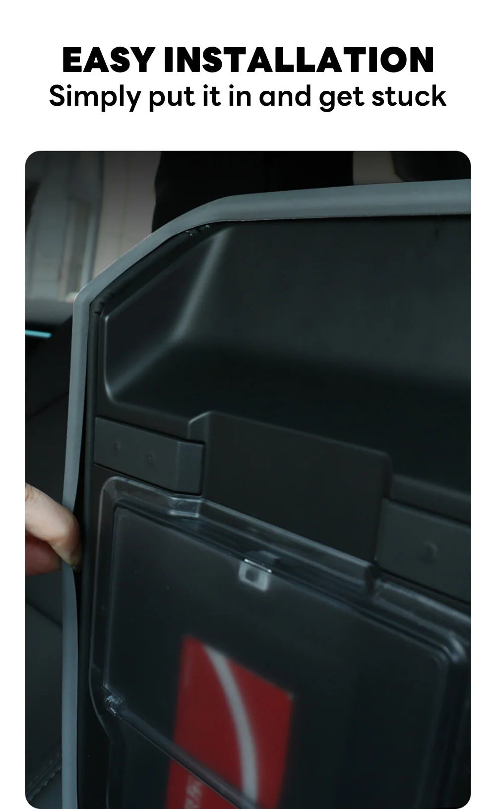 TPE Center Console Armrest Cover by TEKSY for Listed Tesla Model 3 Highland 2024–2026 and Model Y Juniper 2025–2026, Black, White and NEW Version Options