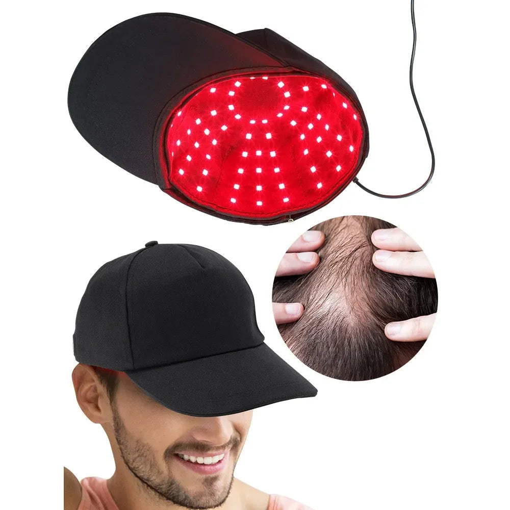 USB-Powered Red Light Scalp Cap with 96 Listed LEDs, 660nm and 850nm Wavelengths, Three Timer Settings and Separate Light Panel Option