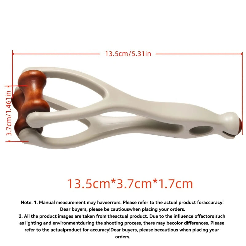 Wooden Finger Massage Roller, One-Piece Manual Finger and Thumb Tool for Adult Nonmedical Self-Care Routines at Home and Personal-Care Gift Ideas