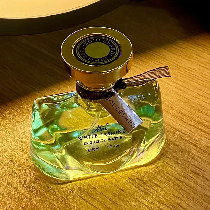 Jasmine Perfume with Listed 50ml Size, Night Jasmine or Two-Piece Package Labels and Grapefruit, Tea, Musk and Cedar Scent Notes for Unisex Fragrance Selection