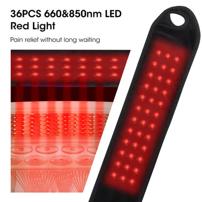 Wearable Red Light Heating Wrap Options for Wrist, Neck, Ankle and Hip, Adjustable Warmth with Model-Specific LED, Vibration and Power Features