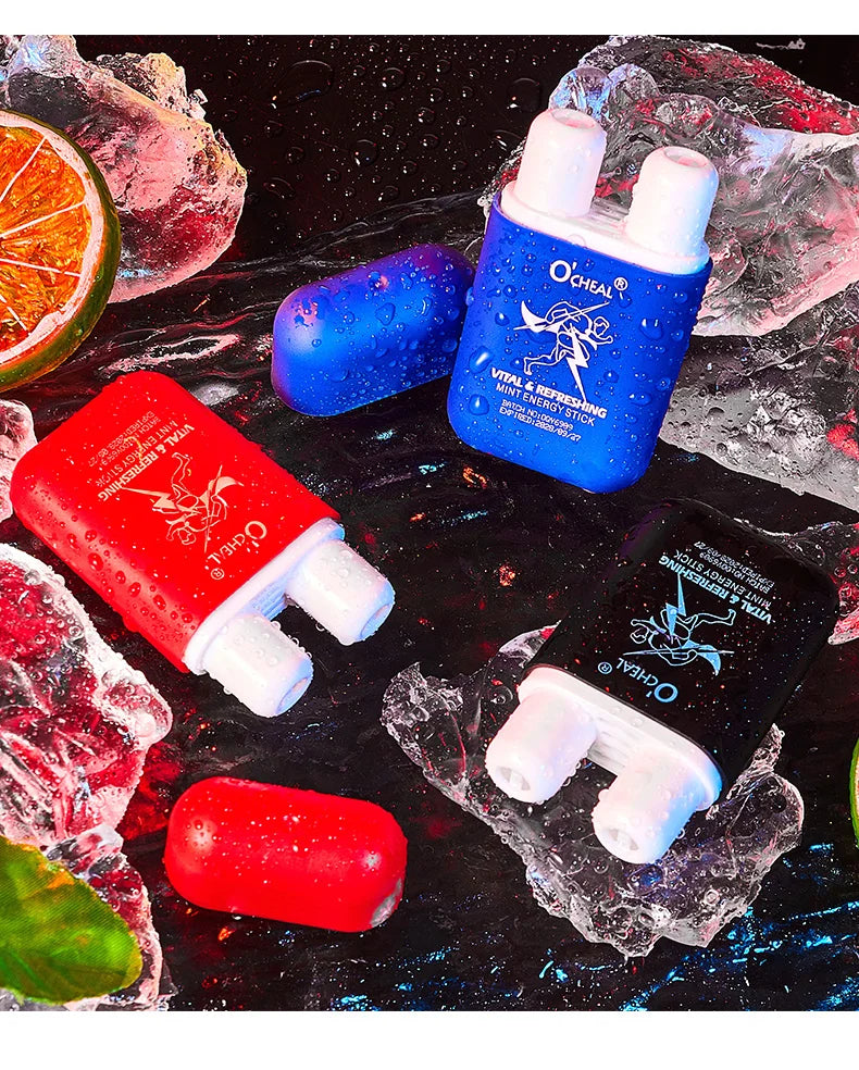 Aroma Scent Stick by O'cheal with Double-Hole Design, Listed 3.6g Format and Mint, Watermelon, Peach, Lemon or Grape Labels with Single and Multipack Options