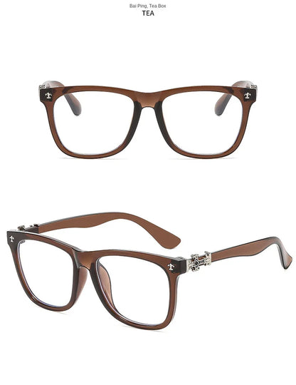 Square Eyeglass Frames for Women and Men with Vintage-Inspired Styling, Seven Coded Fashion Eyewear Options for Everyday Wardrobe and Outfit Coordination