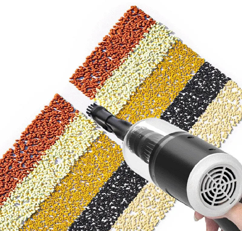 USB Rechargeable Car Vacuum with Listed 1200mAh Battery and 9000Pa Suction, Black Cordless Handheld Spot Cleaner with Nozzle Accessories for Cars and Home