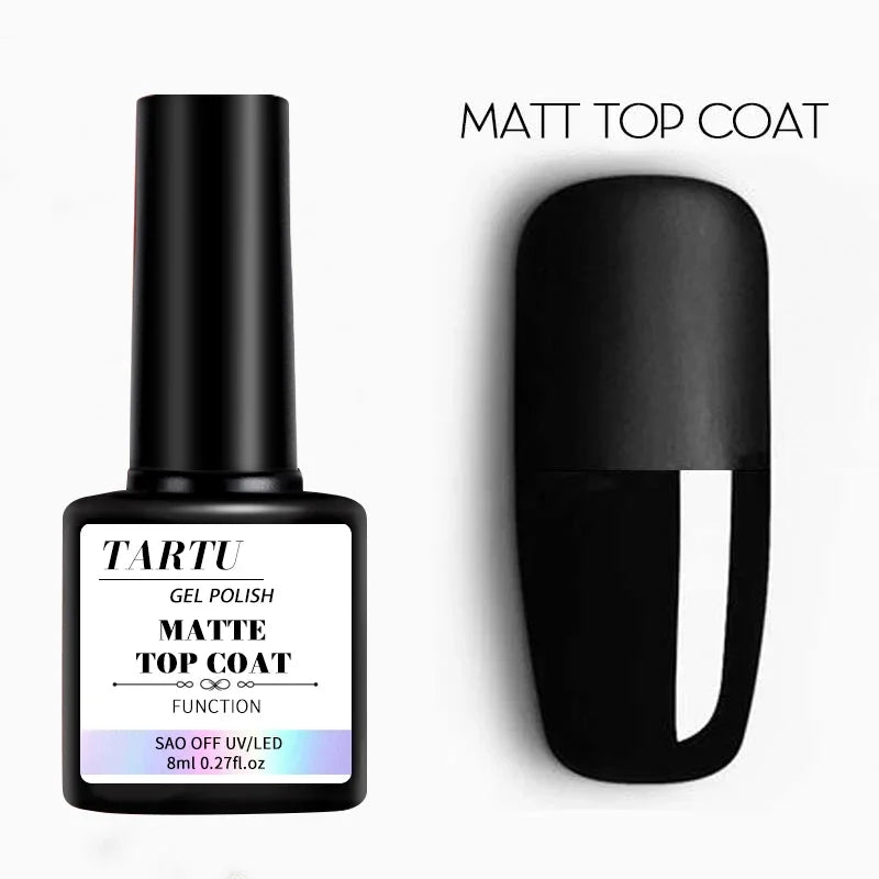 Gel Base and Top Coat, 8ml Soak-Off Nail Gel with Individual Base or Top Coat and Two- or Three-Piece Combination Options Including Matte for Adult Manicures