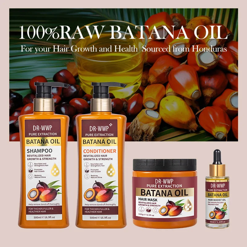 Batana Hair Care Selection with 500ml Shampoo or Conditioner, 500g Hair Mask and 50ml Oil Options for Everyday Cleansing and Cosmetic Conditioning Routines