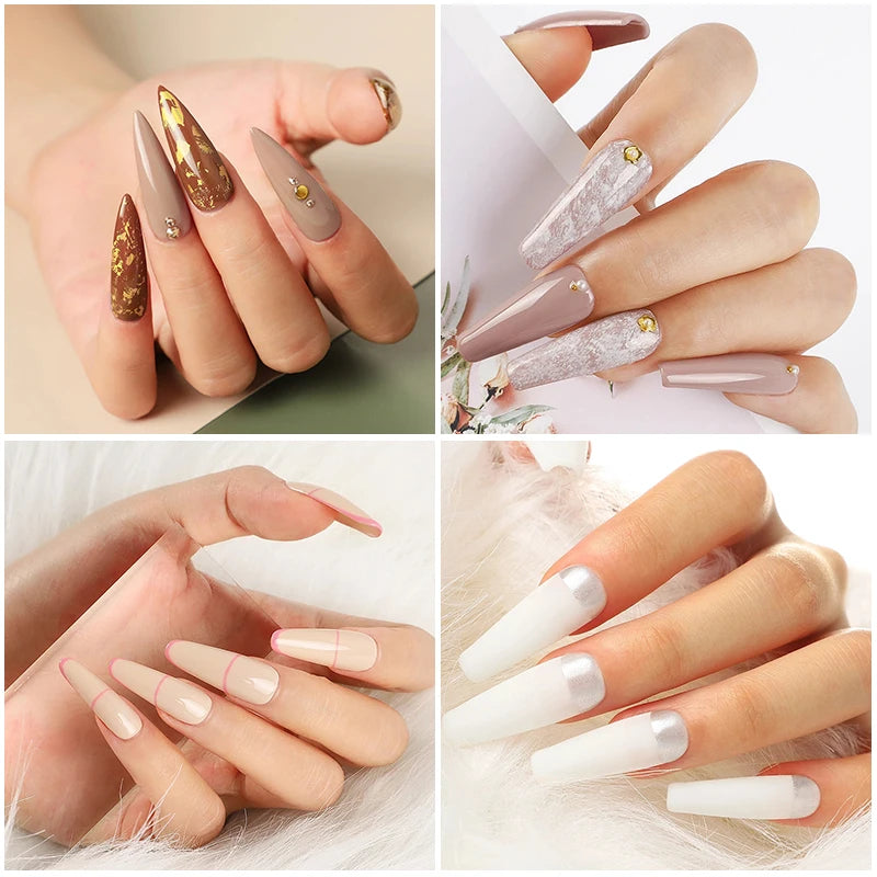 Gel Nail Polish Kit with UV LED Lamp and Electric Nail Drill, 27 Polish Colors and 4 Extension Gel Colors for At-Home Manicure and Nail Art