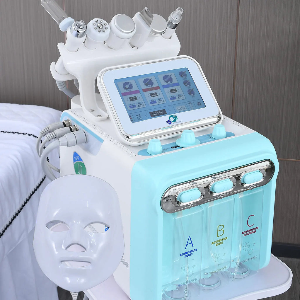 Hydro Facial Beauty Machine with Seven-in-One Title Reference and US Power Source Selection for Cosmetic Equipment and Accessory Compatibility Review