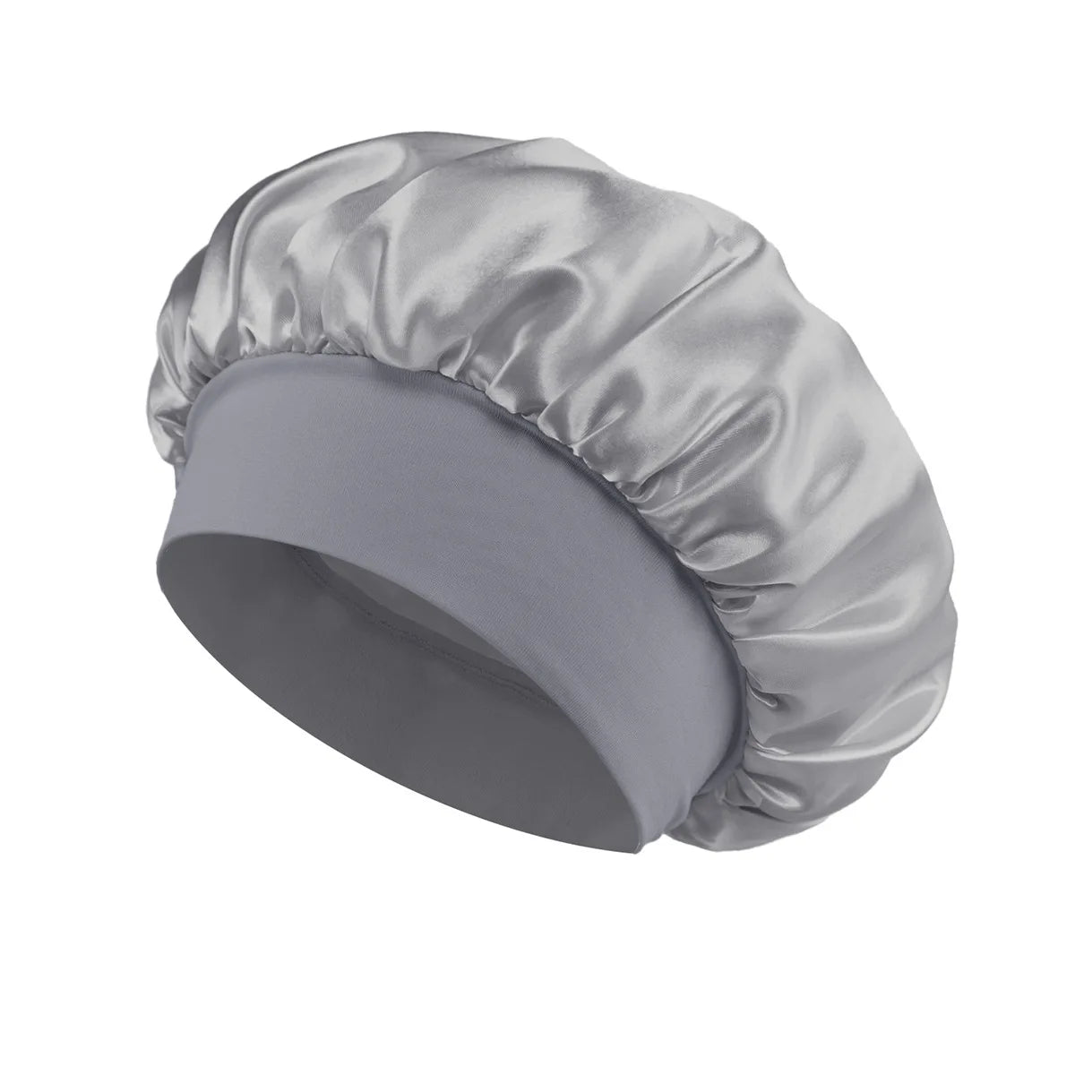 Satin Hair Bonnet with Wide Elastic Band, Single Sleep Cap in Thirteen Colors for Long or Short Hair, Nighttime Routines, Makeup and Face Washing