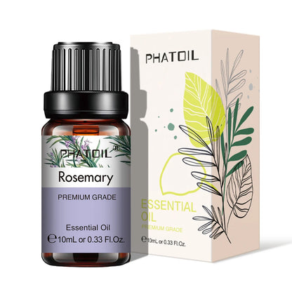 10ml Aroma Oil by PHATOIL for Compatible Diffusers and Home Fragrance, Amber Bottle with Lavender, Eucalyptus, Vanilla, Peppermint and Other Scent Options
