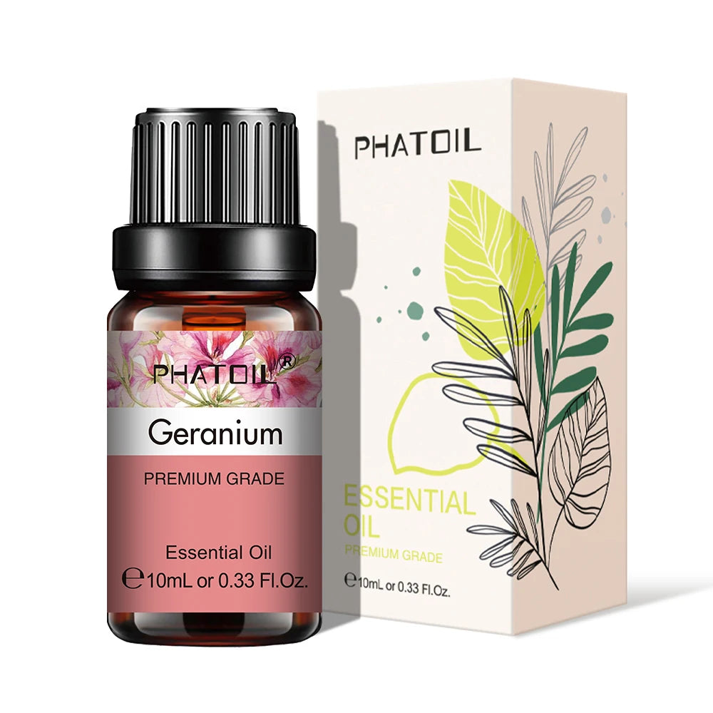 10ml Aroma Oil by PHATOIL for Compatible Diffusers and Home Fragrance, Amber Bottle with Lavender, Eucalyptus, Vanilla, Peppermint and Other Scent Options