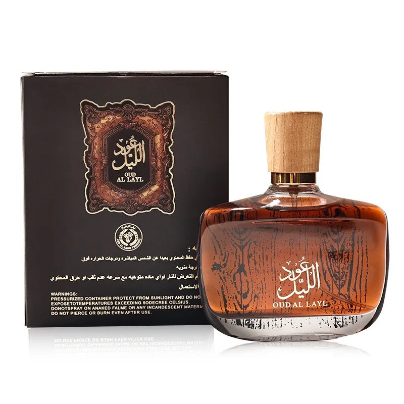 Woody Men's Eau de Toilette with Listed Musk, Oud and Cedarwood Notes, Arabian-Style Perfume in 50ml and 100ml Options for Daily Wear and Gifts