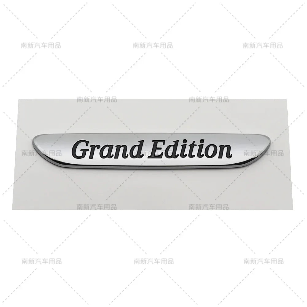 Zinc Alloy Car Badge Emblem with 3D Adhesive Styling for Body, Fender and Trunk, A-R Design Codes with Prime, Night, Grand, Exclusive and Sport Edition References