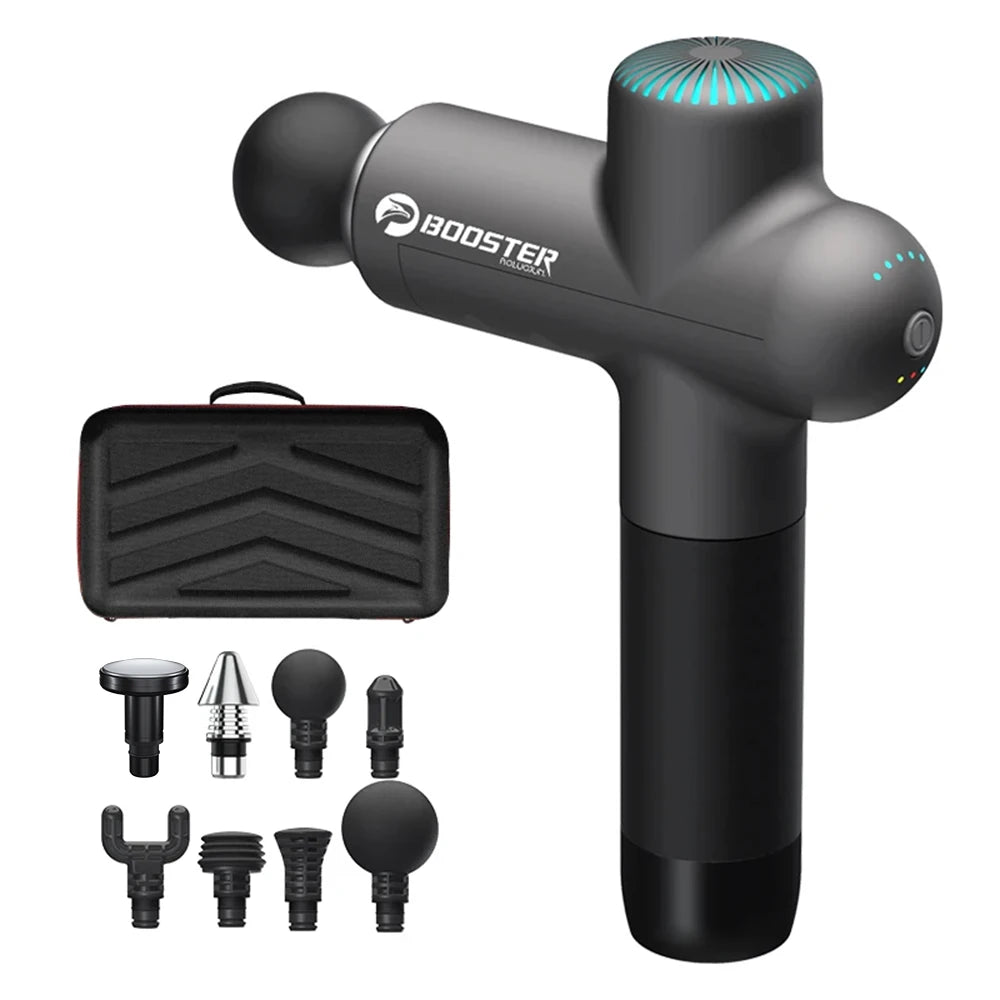 Massage Gun LS by Booster with Type C Charging and Listed 4000mAh 7.4V Battery Model, Electric Body Massager for At-Home Personal-Care Routines