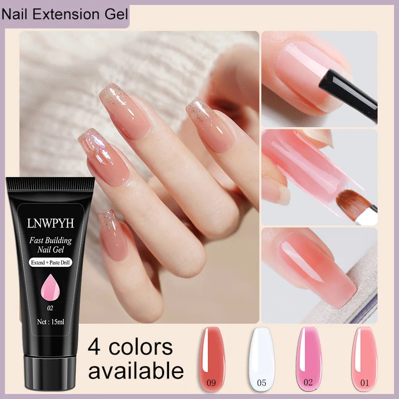 Gel Nail Polish Kit with UV LED Lamp and Electric Nail Drill, 27 Polish Colors and 4 Extension Gel Colors for At-Home Manicure and Nail Art