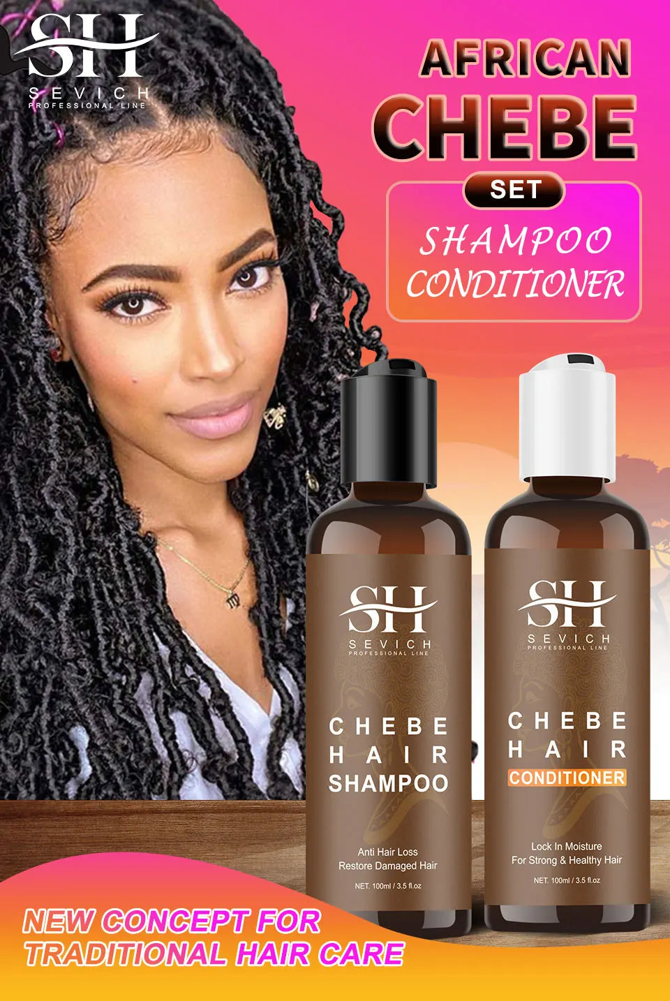 Chebe Shampoo and Conditioner Options with Hair Oil, Spray and Leave-In Mask Selections, Individual Products and Sets for At-Home Hair Care