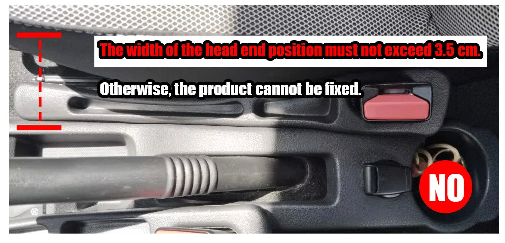 Car Seat Gap Filler Strips, 2-Piece Black Side Seam Inserts for Compatible Seat-to-Console Spaces with Listed Gap Width and Seat Height Fit Requirements