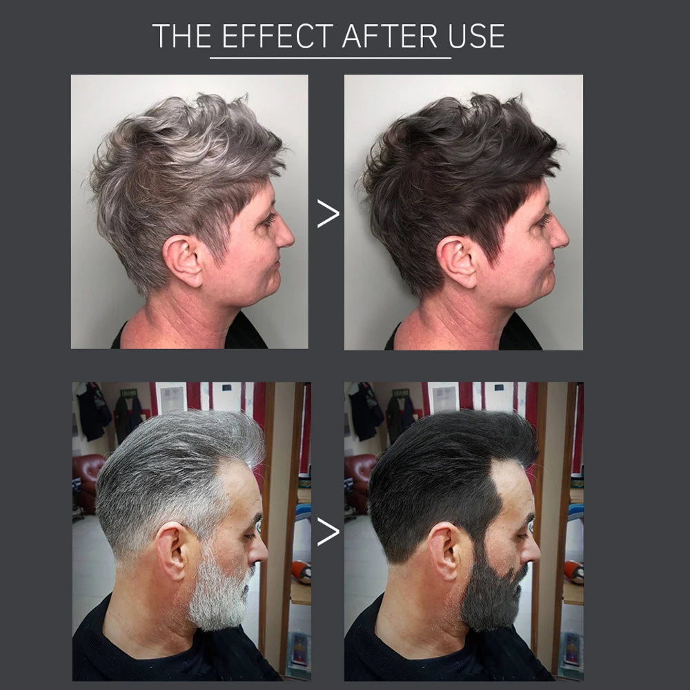 Black Hair Dye Shampoo for Adult Gray Coverage, Listed 500ml Options for Men and Women Seeking At-Home Black Hair Color with Shampoo-Style Application