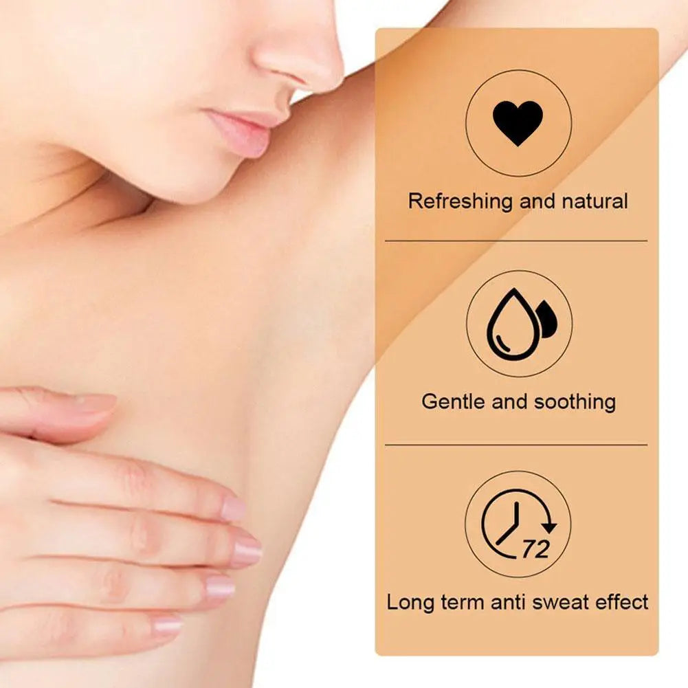 Body Deodorant Stick with Listed 75g Net Content and Twist-Up Solid Format, A to E Scent Option Labels for a Label-Guided Everyday Personal Care Routine