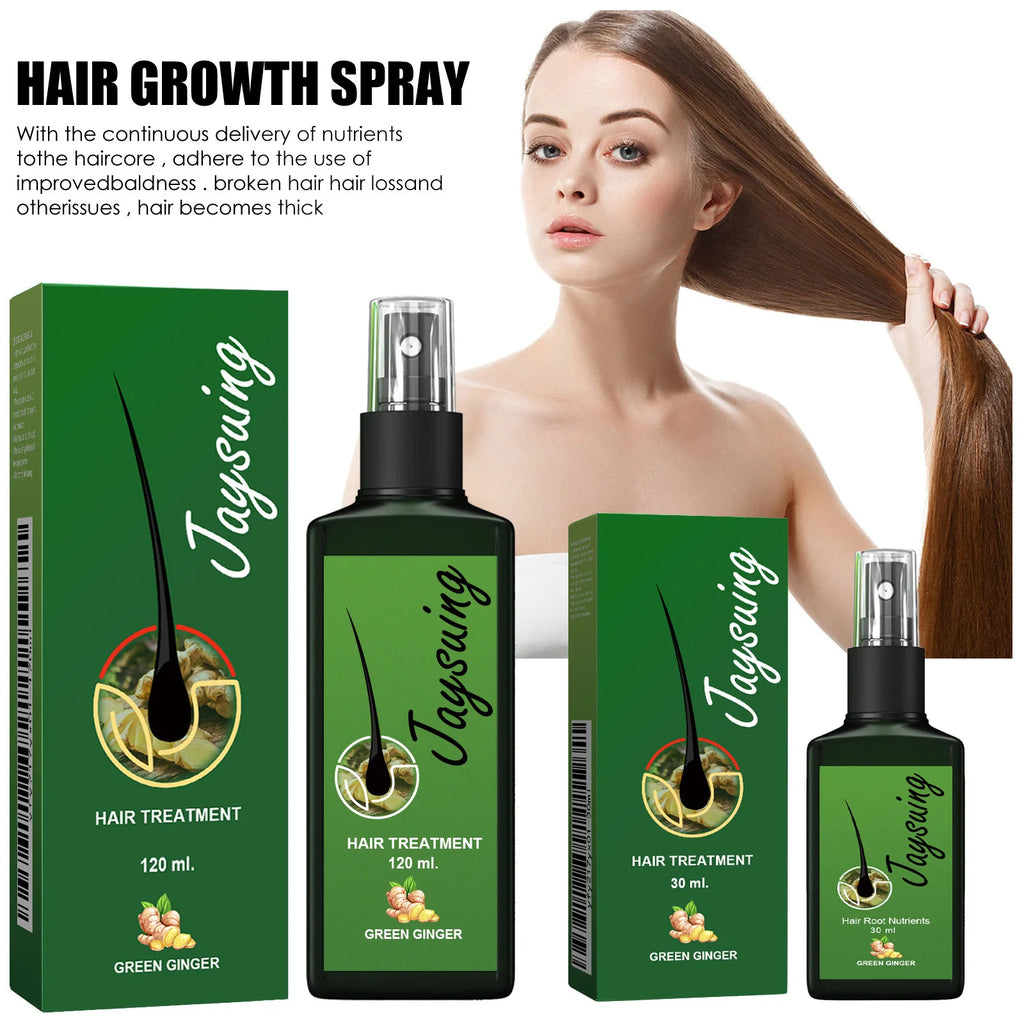 Ginger Scalp Care Spray for At-Home Hair and Scalp Massage Routines, with 30ml and 120ml Size Choices plus a Two-Piece Option