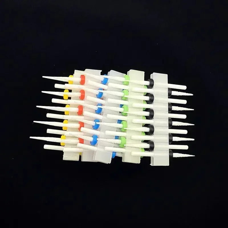 Zirconia Ceramic Nail Drill Bit Options with Listed 2.35mm Shank and Extra Coarse to Extra Fine Grade References for Compatible Electric Manicure Tools