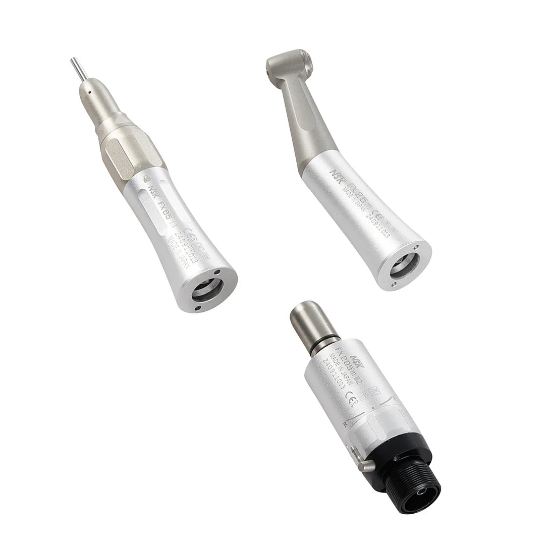1:1 Direct Drive Dental Handpiece Options with FX25, FX65 and FX205 Labels, Low Speed Equipment Selections and 2 or 4 Hole Sets for Professional Use