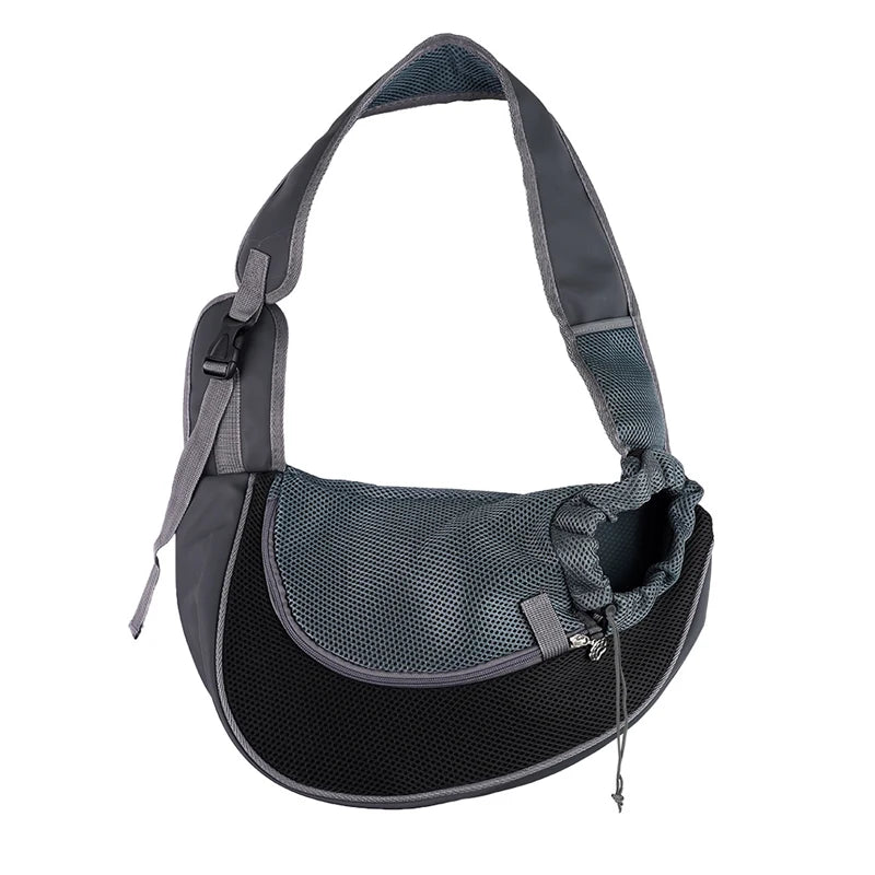 Pet Carrier Sling for Small Dogs and Cats, Mesh Single-Shoulder Carry Bag in S or L with Listed 6.6lb or 13.22lb Limits, Eleven Color Choices, Hand Wash Only