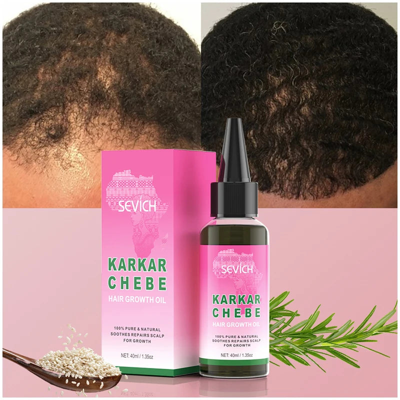 Hair Care Oil and Cream Options with Karkar, Chebe, Batana and Rosemary References, Single 40ml Oil, Single 60g Cream or Set and gift for Cosmetic Grooming