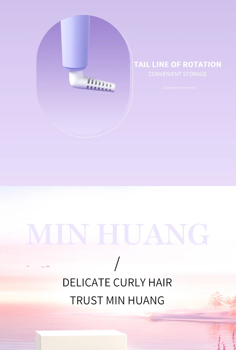 Bidirectional Automatic Curling Iron Model 391, Listed 32mm Ceramic Hair Curler with Three Described Heat Settings and 30-Minute Auto Shut-Off in Pink or Purple