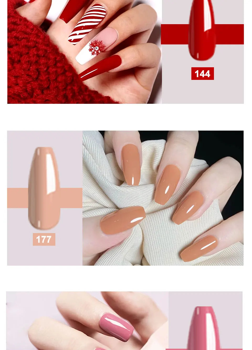 USB UV Lamp Gel Polish Kit by LIMEGIRL, 8ml Semi-Permanent Soak-Off Nail Polish with Listed Base and Top Coat for DIY Manicure and Nail Art