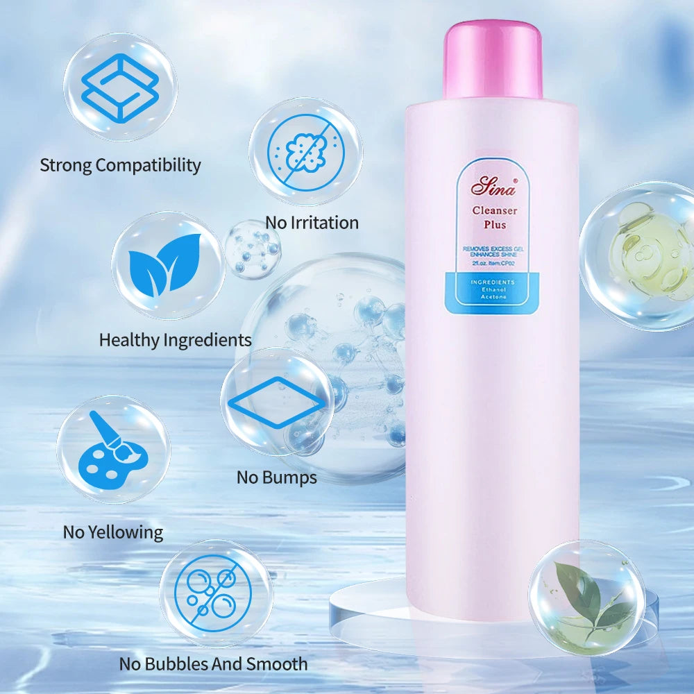 Nail Care Liquid Options with Listed 1000ml Reference, Gel Remover, Polish Remover, Nail Surface Cleaner or Brush Cleaner for Adult Manicure Supplies