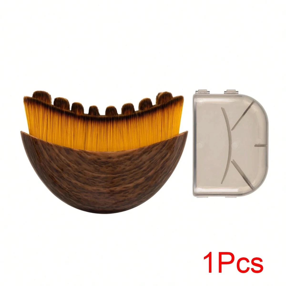 Face Massage Brush with Contour Design for Chin and Jawline Beauty Routines, A or B Selection Labels for Instruction-Guided Personal Skincare Accessories
