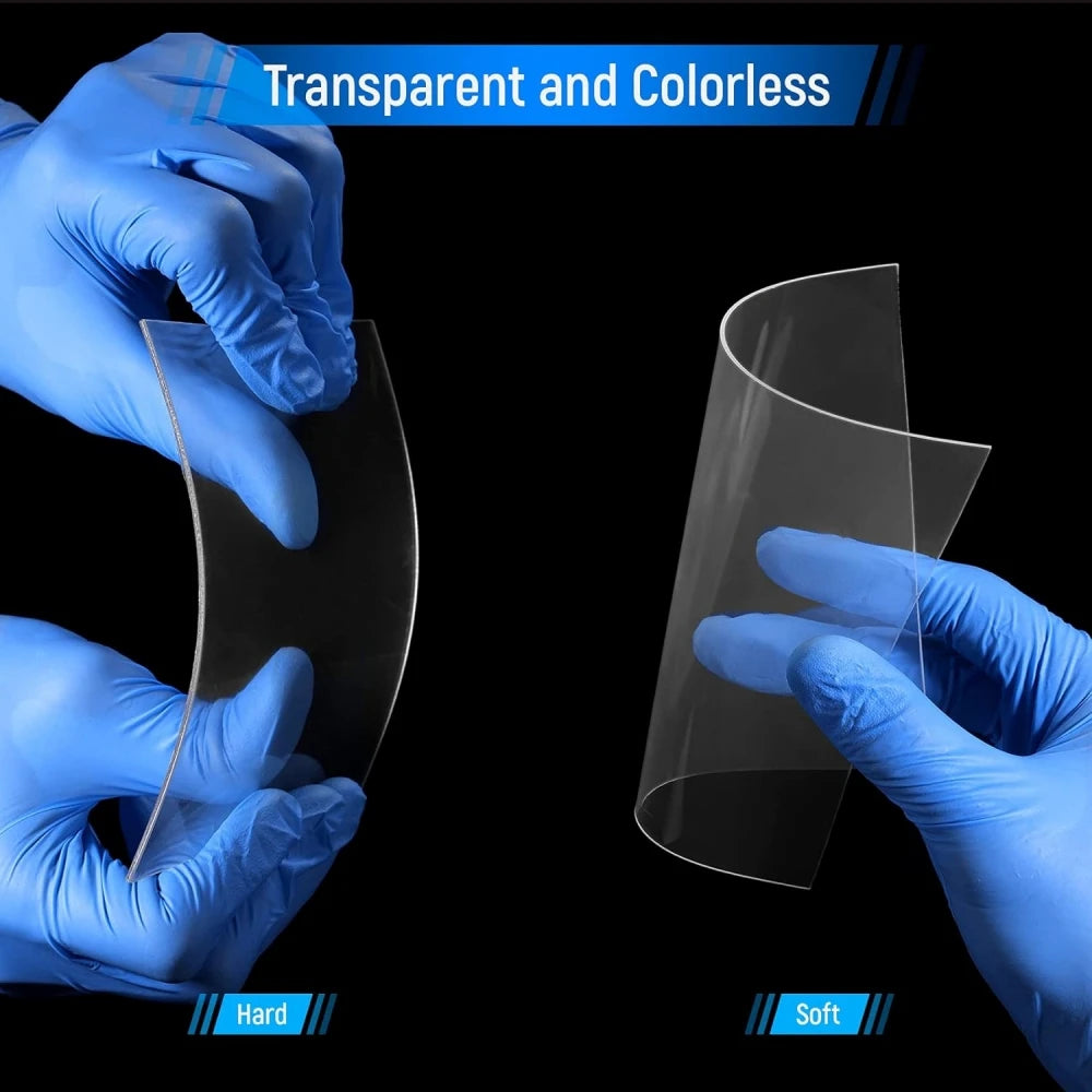Dental Thermoforming Sheets by OLEVO, Clear Hard or Soft Vacuum Forming Material in 0.5-3.0mm Options for Professional Retainer and Tray Fabrication