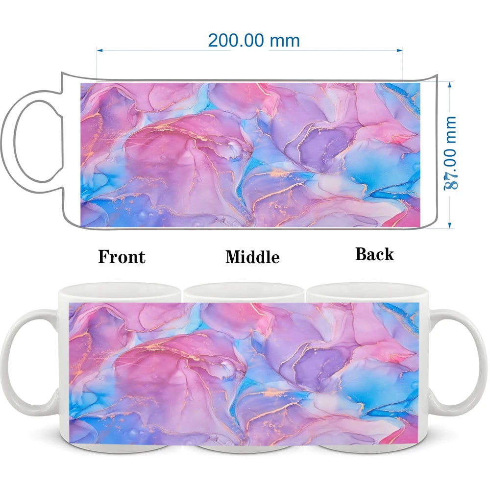 Personalized Photo and Text Mug with Custom Name or Logo Printing, Single Hand-Wash Coffee Cup with Color and Layout Options for Mother's Day and Wedding Gifts