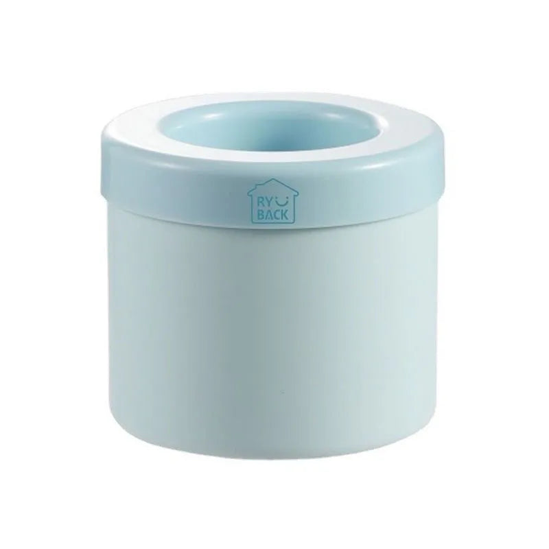 Silicone Ice Cube Mold with Lid, Round Ice Bucket Tray for Freezer, Mini Bullet Ice Maker for Cocktails, Whiskey, Juice, Home Bar and Party Drinks, Pink, Yellow and Blue