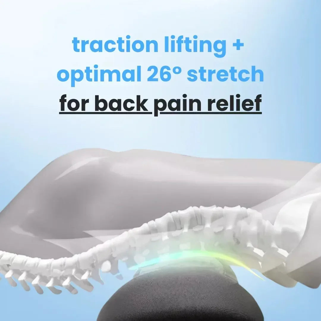 Heated Lumbar Massager with Vibration and Curved Back Support, 3-in-1 Electric Waist Pillow for Instruction-Guided Adult Home Relaxation Routines