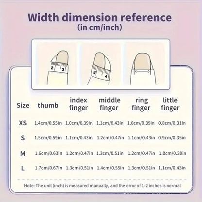 Black and White Press-On Nails with Rabbit and Bow Decorations, 10-Piece Gothic Minimalist False Nail Set in SJ116 XS, S or M Options for Daily and Party Looks