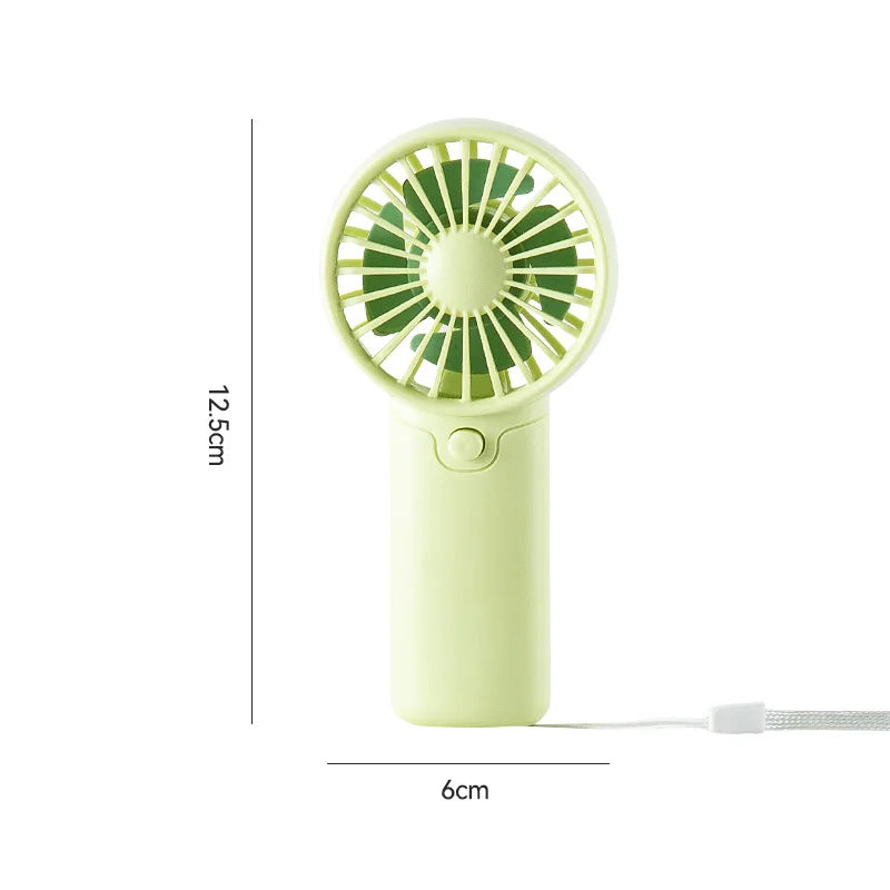 AAA Battery Mini Handheld Fan by MEET SUN, Compact Pocket Personal Fan in White, Pink or Green for Travel and Summer Outings, Batteries Not Included