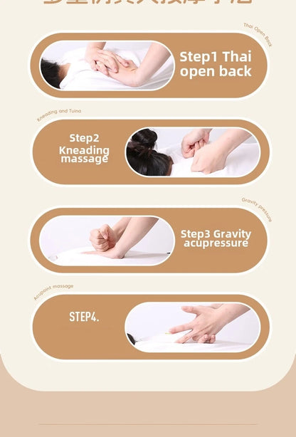 JAIYORL Electric Massage Seat Cushion with Vibration and Kneading References, Four Upgrade Model Labels and US, EU, UK or AU Plug Options