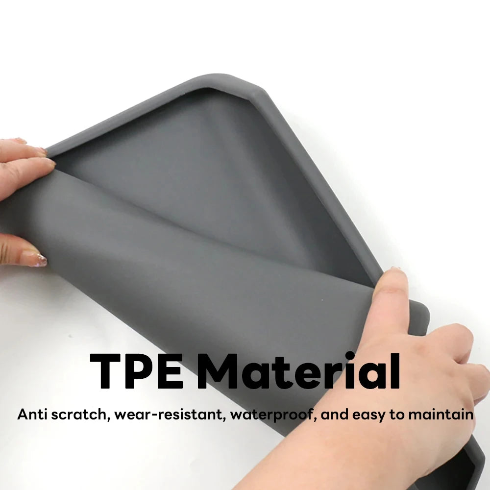 Tesla Console Lid Protector in TPE for Listed 2024 Model 3 Highland and 2025 Model Y Juniper, Soft Armrest Cover in Black or White Interior Options