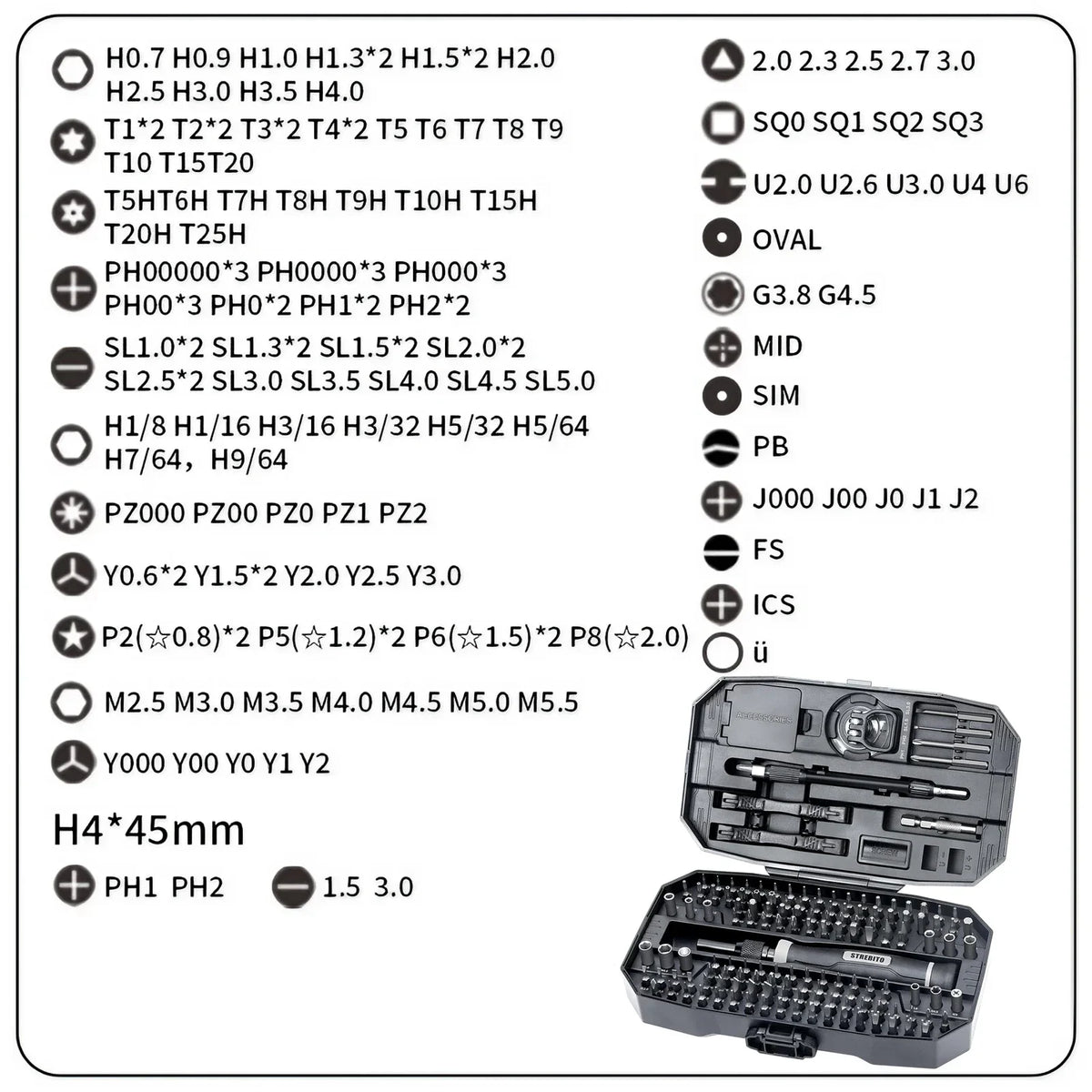 Precision Screwdriver Repair Kit, 25-in-1 or 152-in-1 CRV Steel Bit Set with Torx Options for Compatible Laptop, Computer and Small Electronics Projects