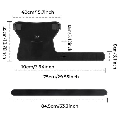 Wearable Red Light Heating Wrap Options for Wrist, Neck, Ankle and Hip, Adjustable Warmth with Model-Specific LED, Vibration and Power Features