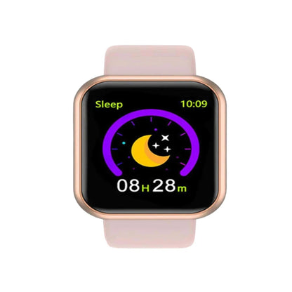 USB Charging Smart Watch with Step Counter, Music Control and Circular Touch Button, Soft Silicone Fitness Bracelet in Black, Pink, White or Silver