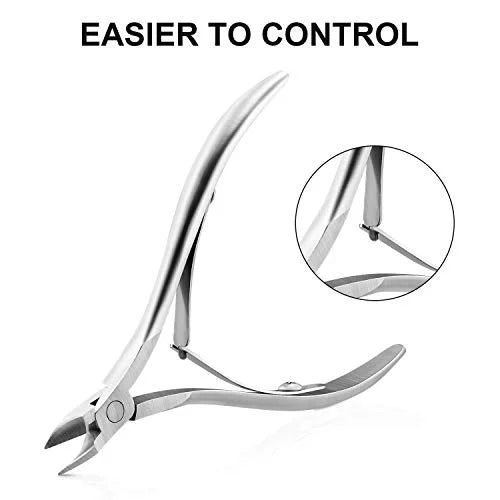 Cuticle Nippers with 1, 2 or 4-Piece Options for Adult Nail Grooming, Manual Manicure and Pedicure Trimming Tools for Professional Nail-Care Supplies