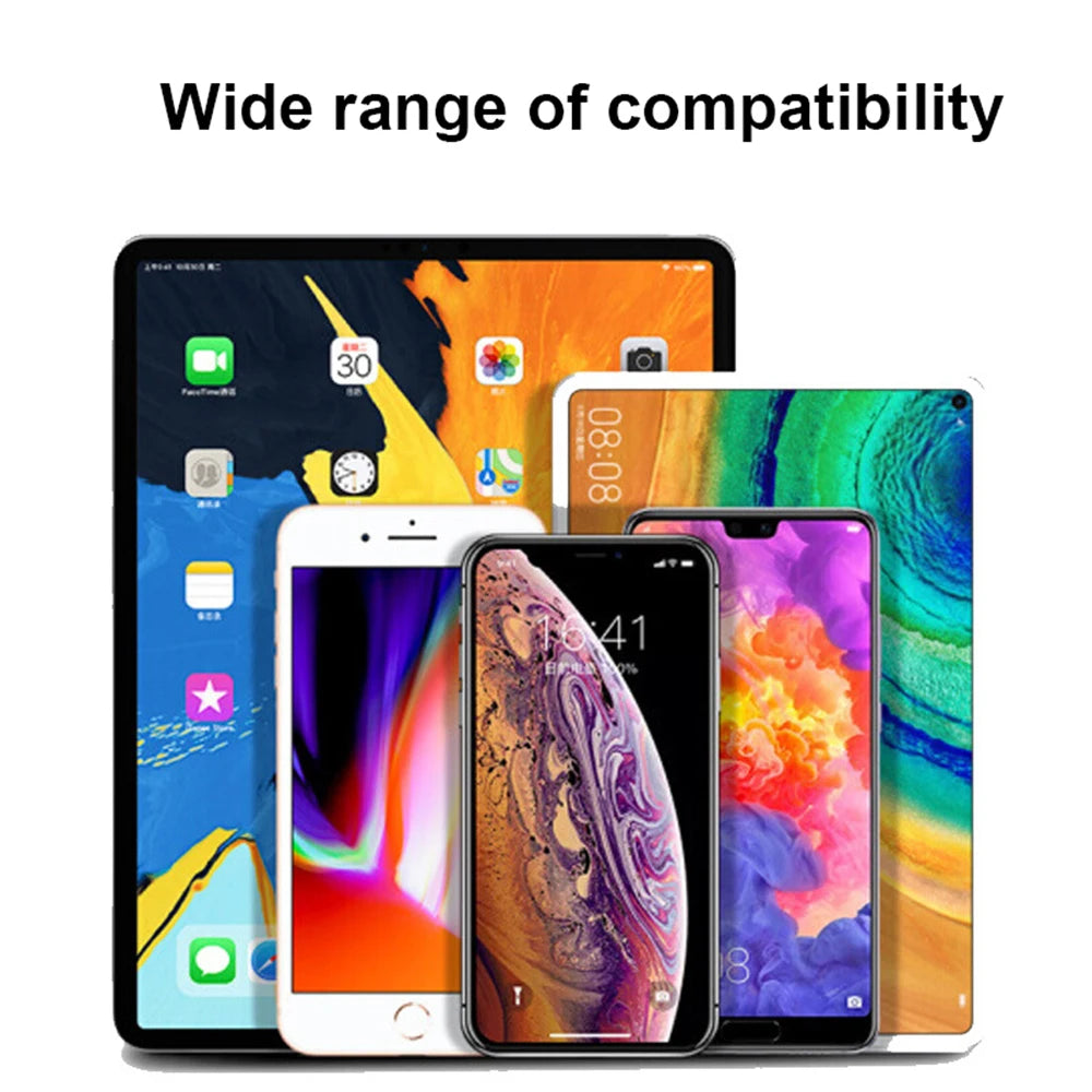 Active Capacitive Stylus Pen with USB-C Charging, Replaceable POM Tip and Battery Display in Six Colors for Compatible Tablet and Phone Writing
