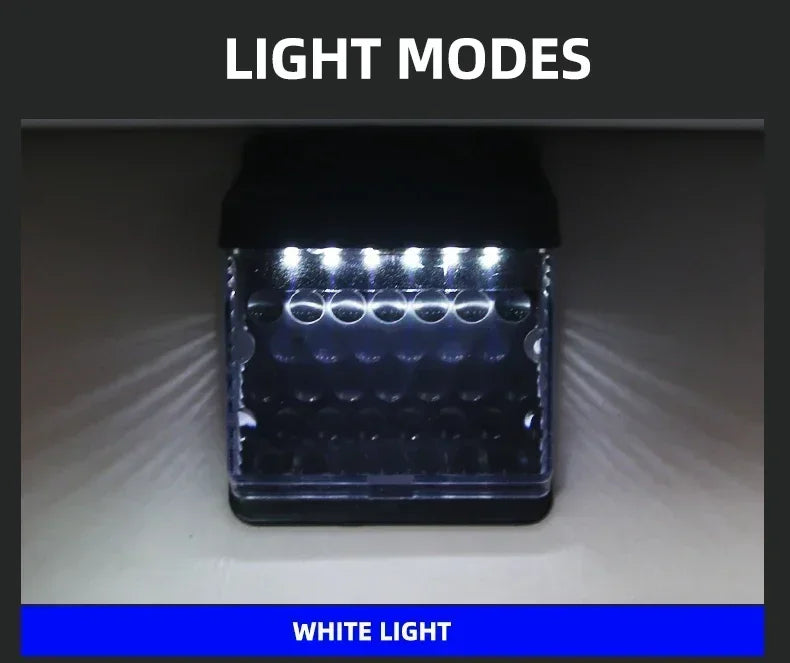 Outdoor Solar Wall Light Options for Garden Fences, Courtyards and Exterior Walls, with Listed 6-LED Non-Sensor and 30-LED PIR Motion Sensor Designs