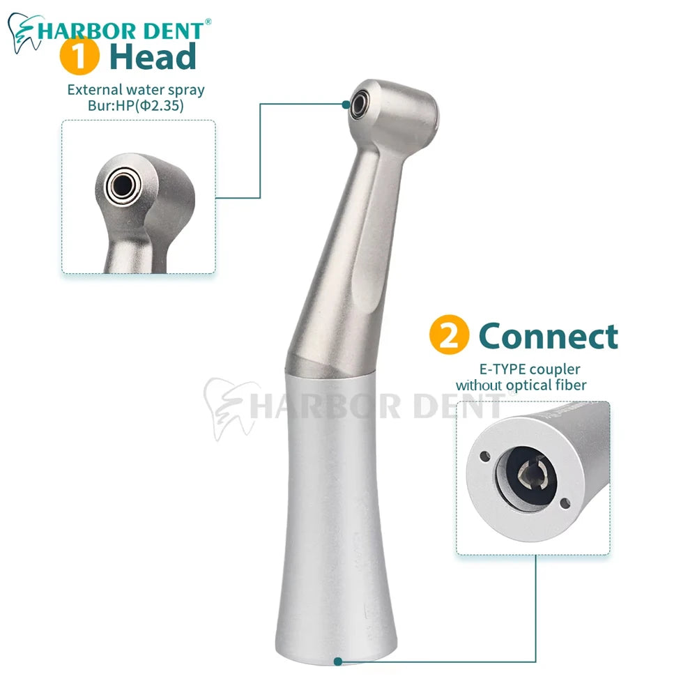 Dental Air Motor and Low Speed Handpiece Options, 2 or 4 Hole Motor, Contra Angle or Straight Attachment Selections for Professional Polishing Equipment